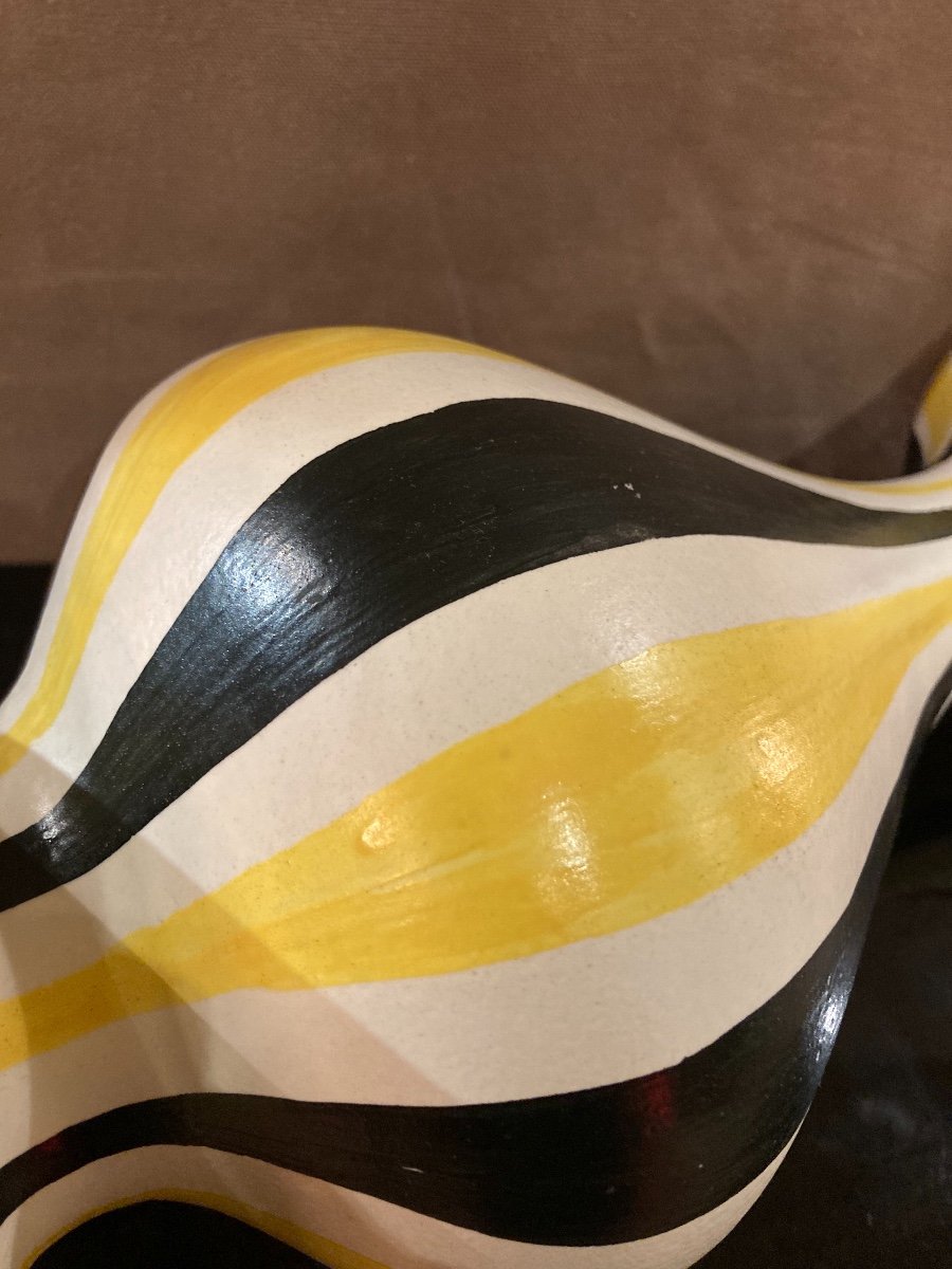 Large Modernist Vase Jean De Lespinasse 1950 '-photo-3