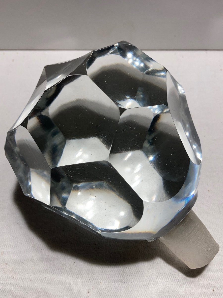 Spectacular 19th Century Crystal Bottle Stopper-photo-1