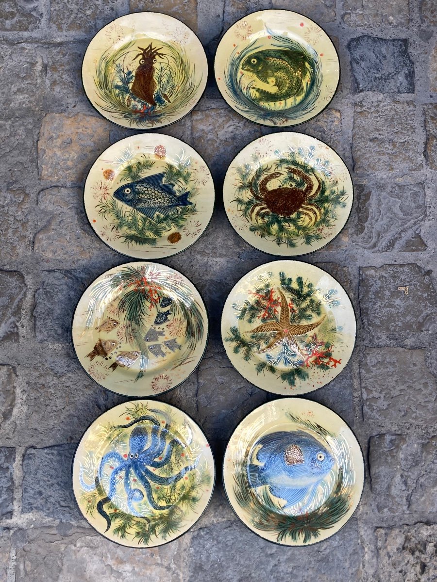 Assiette Céramique Diaz-costa 1950’-photo-1