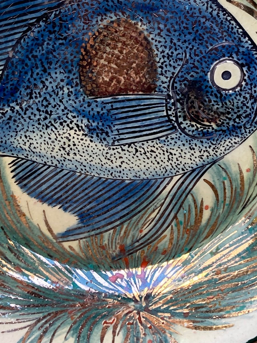 Assiette Céramique Diaz-costa 1950’-photo-3