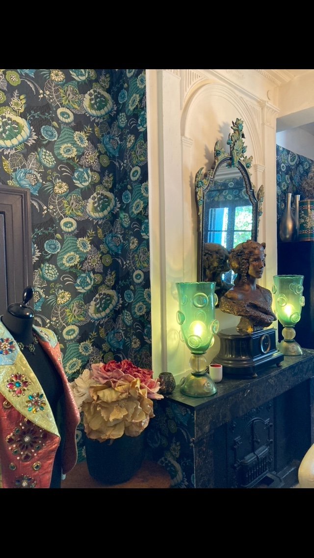 Pair Of Large Barovier And Toso Murano Lamps-photo-2