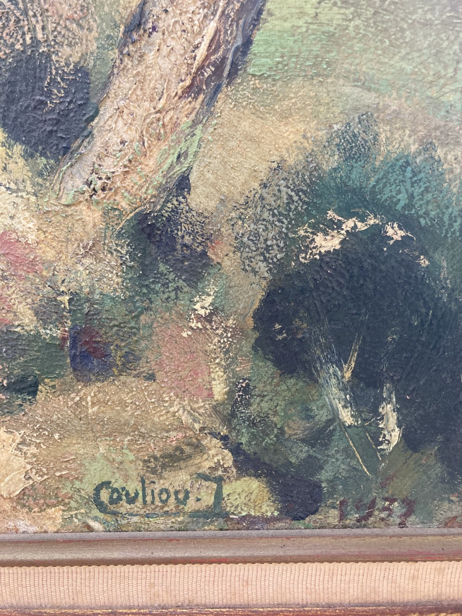 Peinture J.Y Couliou Art Deco-photo-6
