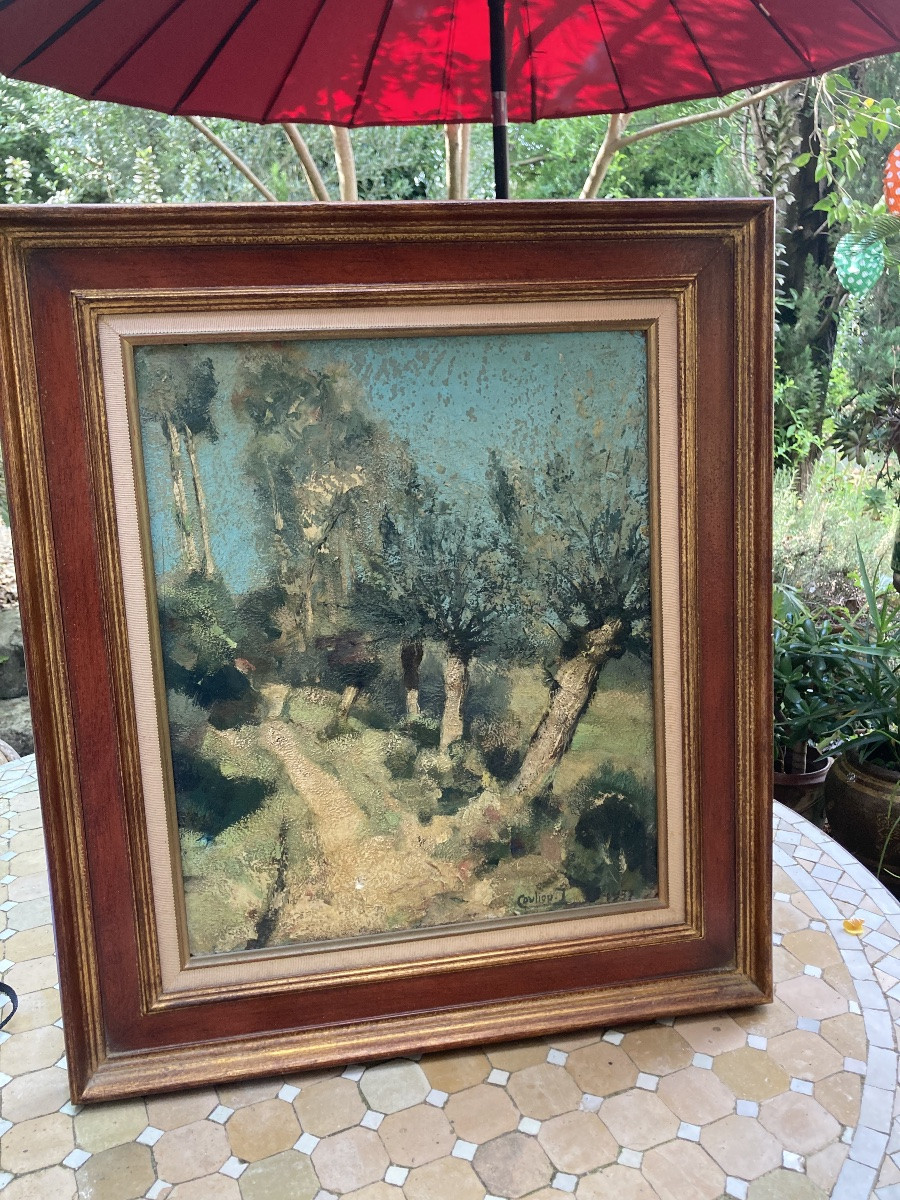 Peinture J.Y Couliou Art Deco-photo-8