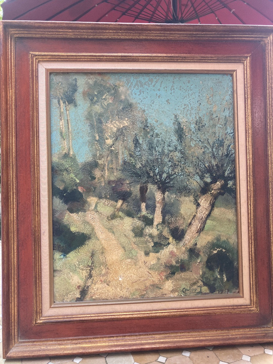 Peinture J.Y Couliou Art Deco