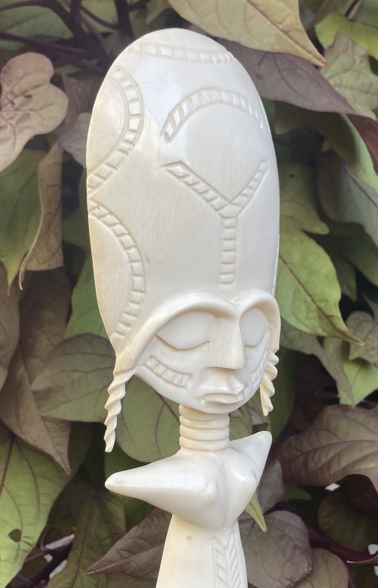 Ivory African Statue-photo-2