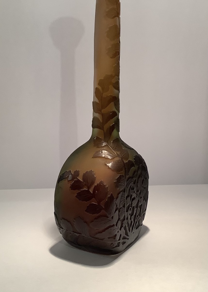 Emile Galle Lacrimoir Vase With Ferns-photo-3