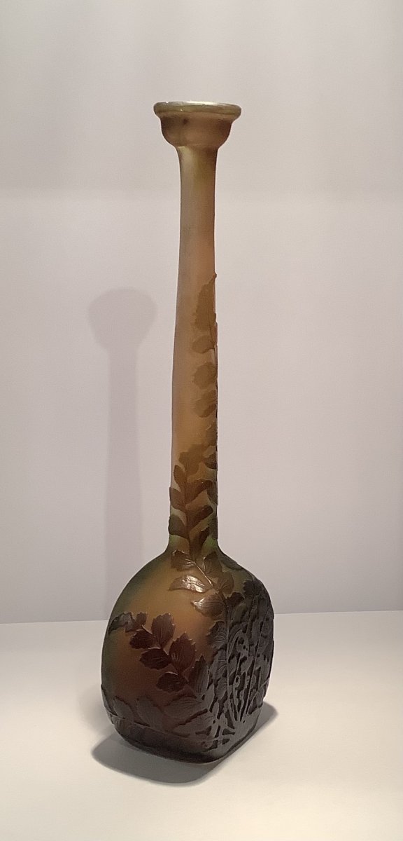 Emile Galle Lacrimoir Vase With Ferns-photo-2
