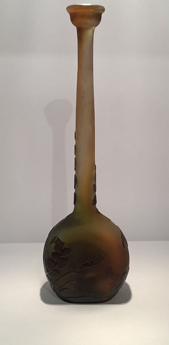 Emile Galle Lacrimoir Vase With Ferns-photo-4