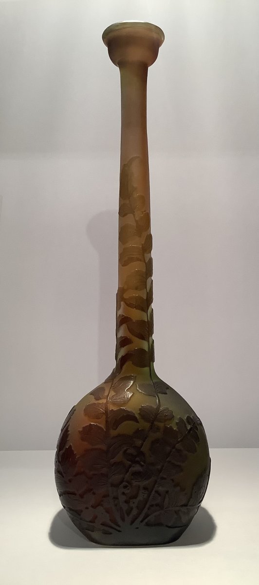 Emile Galle Lacrimoir Vase With Ferns-photo-5