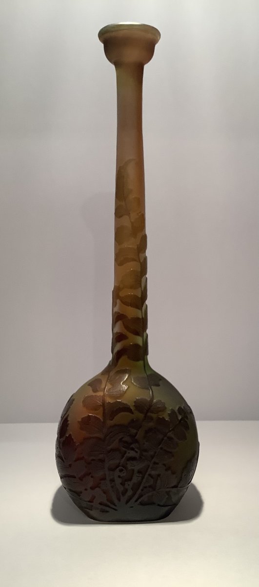 Emile Galle Lacrimoir Vase With Ferns