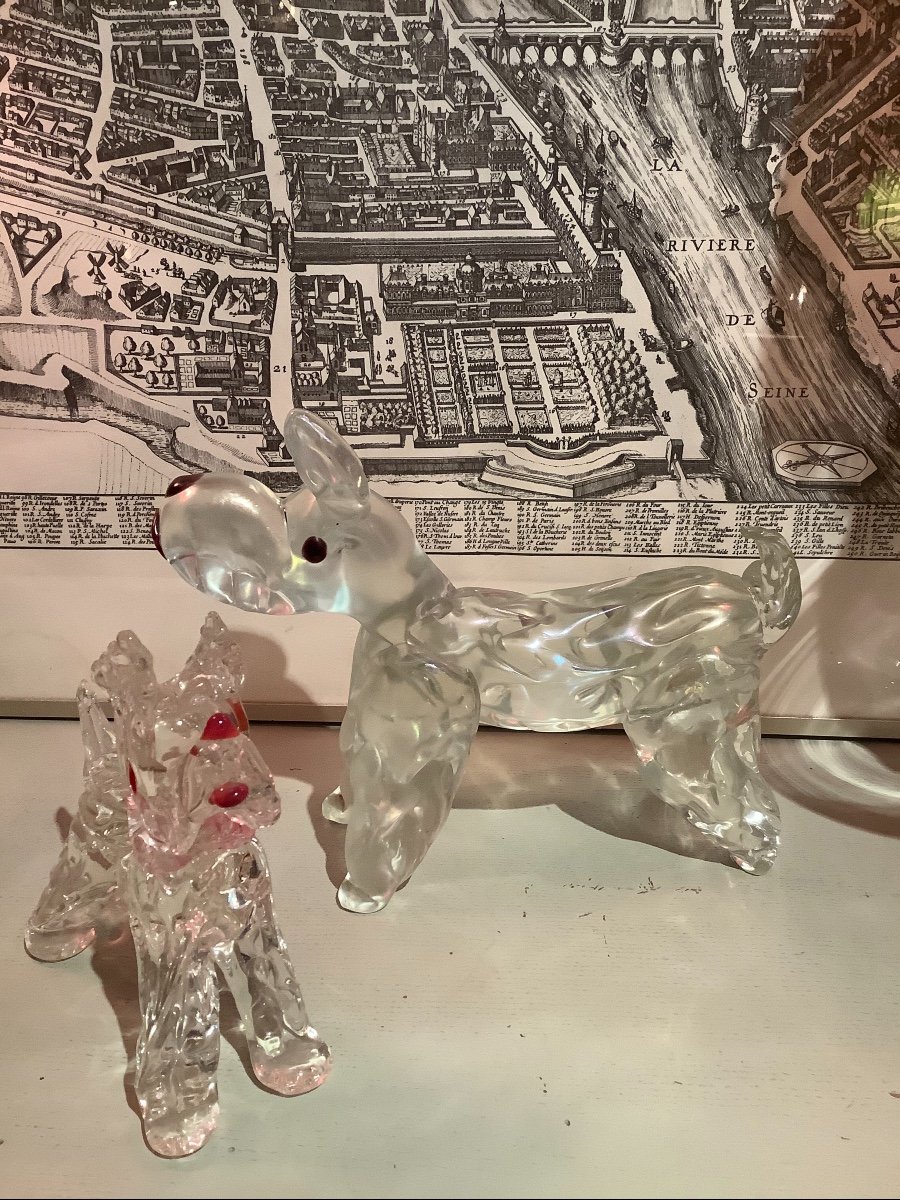 Paire De Chiens Murano Barovier & Toso 1950´