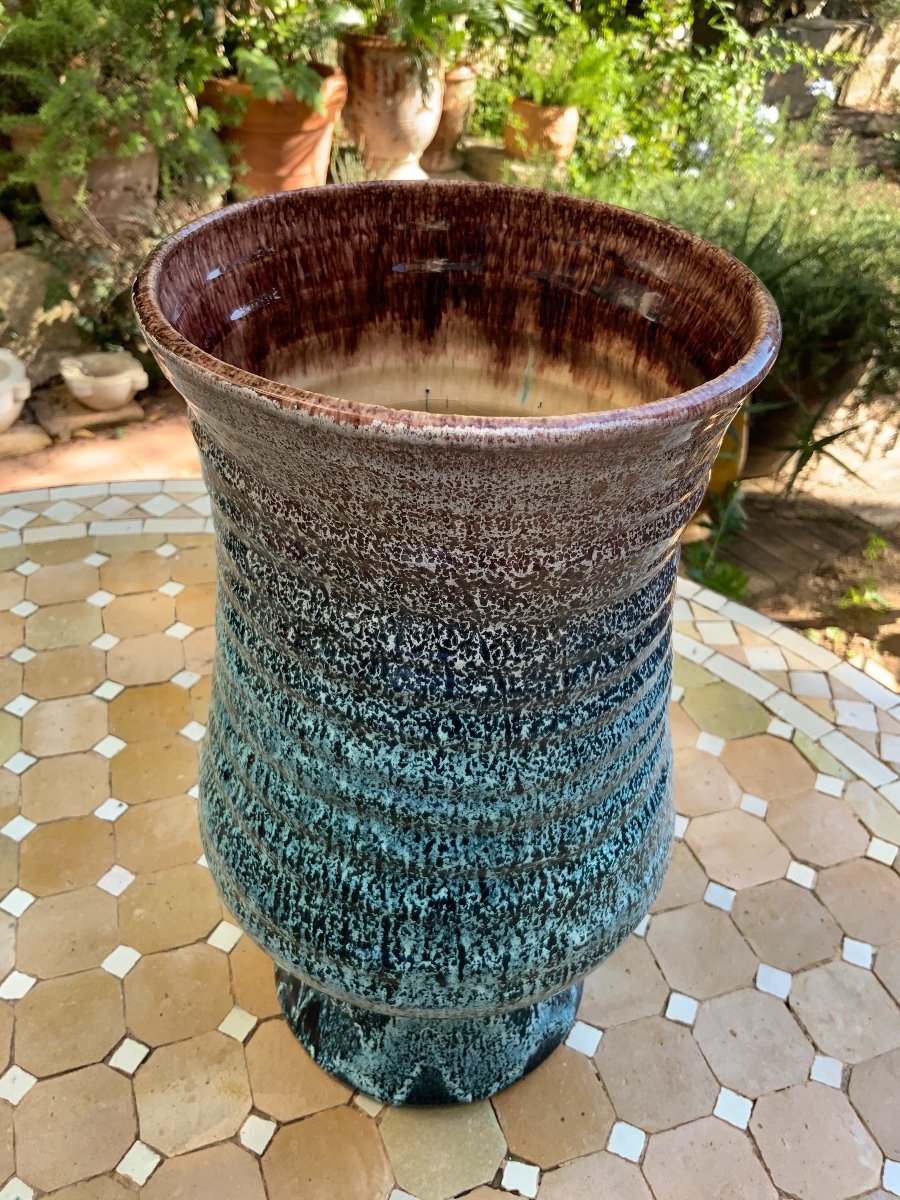 Grand Vase Céramique Accolay 1950´-photo-2