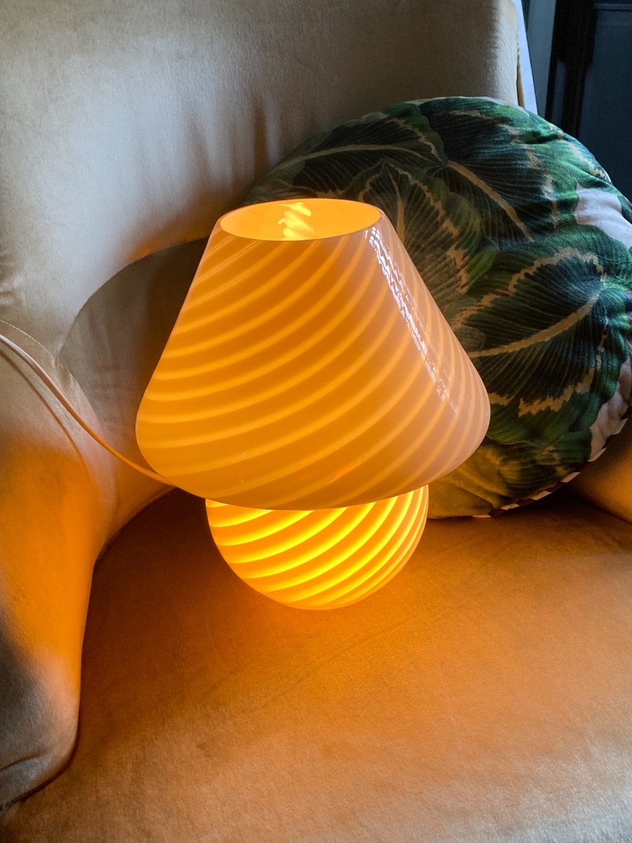 Lampe Mushroom Murano 1970-photo-1