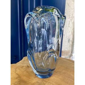 Vase Guido Bon Cristal Années 50