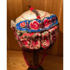 Miao Embroidered Silk Children's Hat 19th/20th