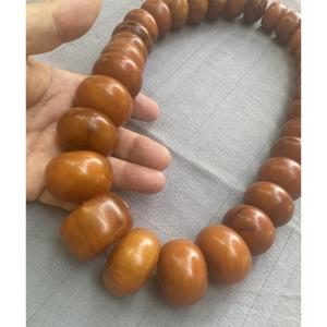 Ancien Collier Africain en Copal 