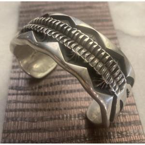 Bracelet Eric Emerson argent massif 