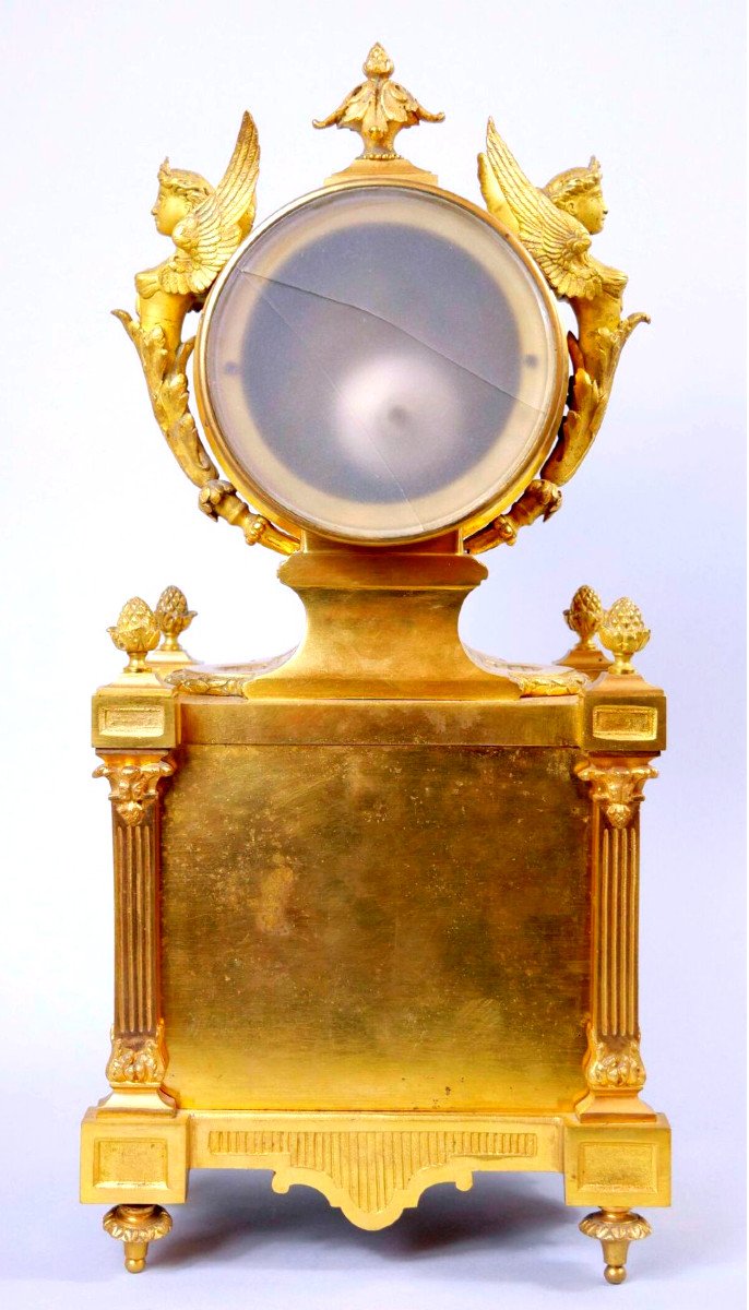 Pendulum In Gilt Bronze And Sèvres Porcelain-photo-3