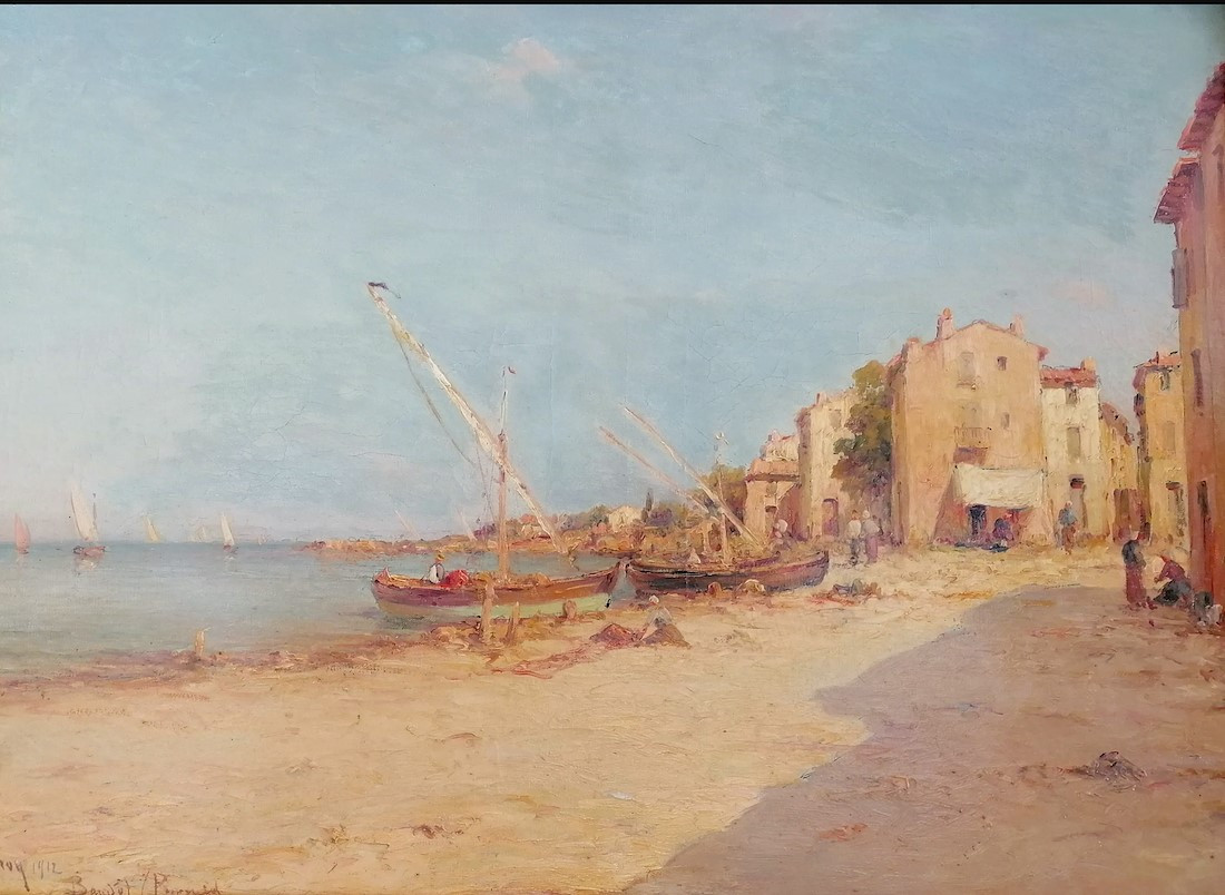 tableau huile sur toile signé par Charles Malfroy: Bandol-photo-2
