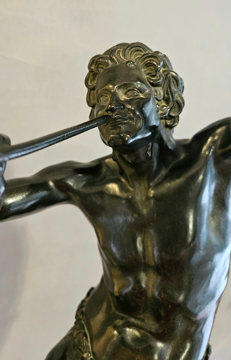 grand Bronze: FAUNE DANSANT signé LEQUESNE, fonte SUSSE Frères-photo-1