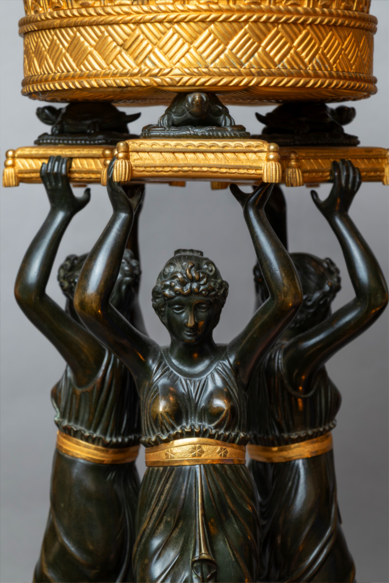 An Important Empire Period Centerpiece In Bronze Att. Thomire-photo-2