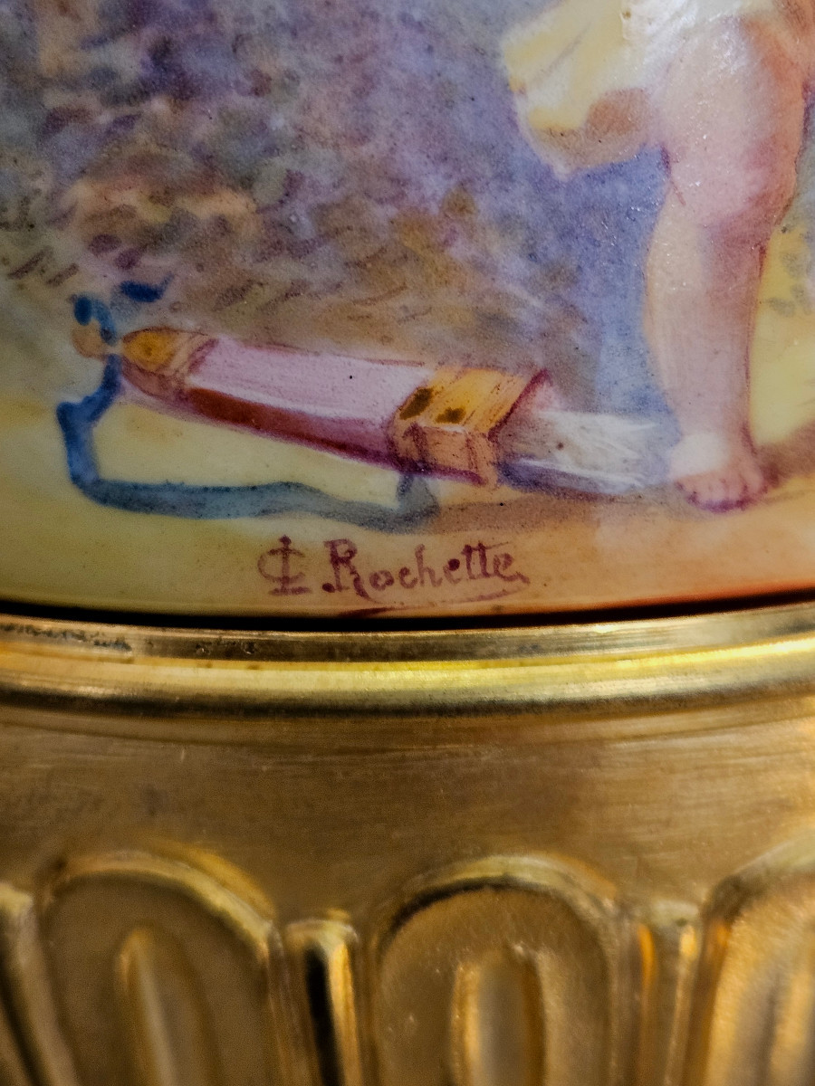 Pair Of Sèvres Vases Mounted In Gilded Bronzes-photo-1