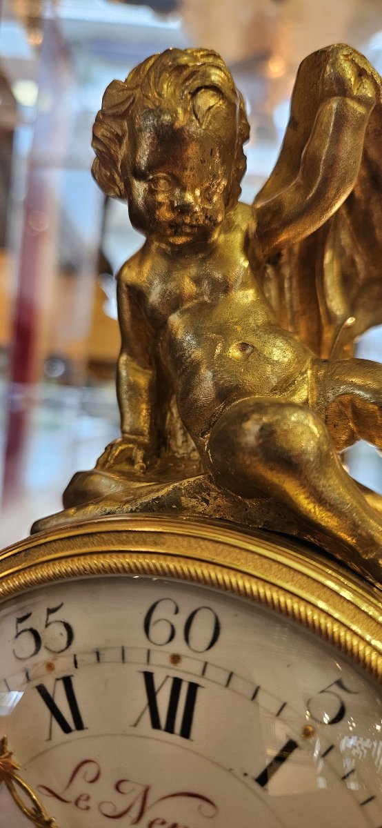 pendule au lion Louis XVI-photo-3