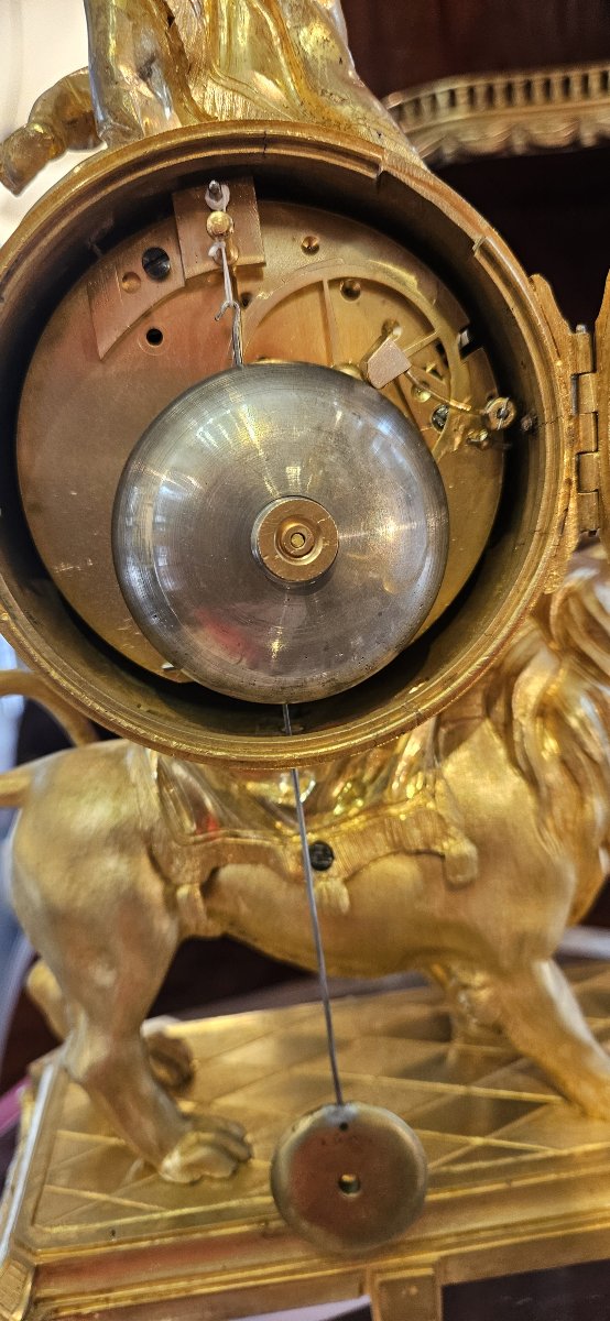 pendule au lion Louis XVI-photo-4