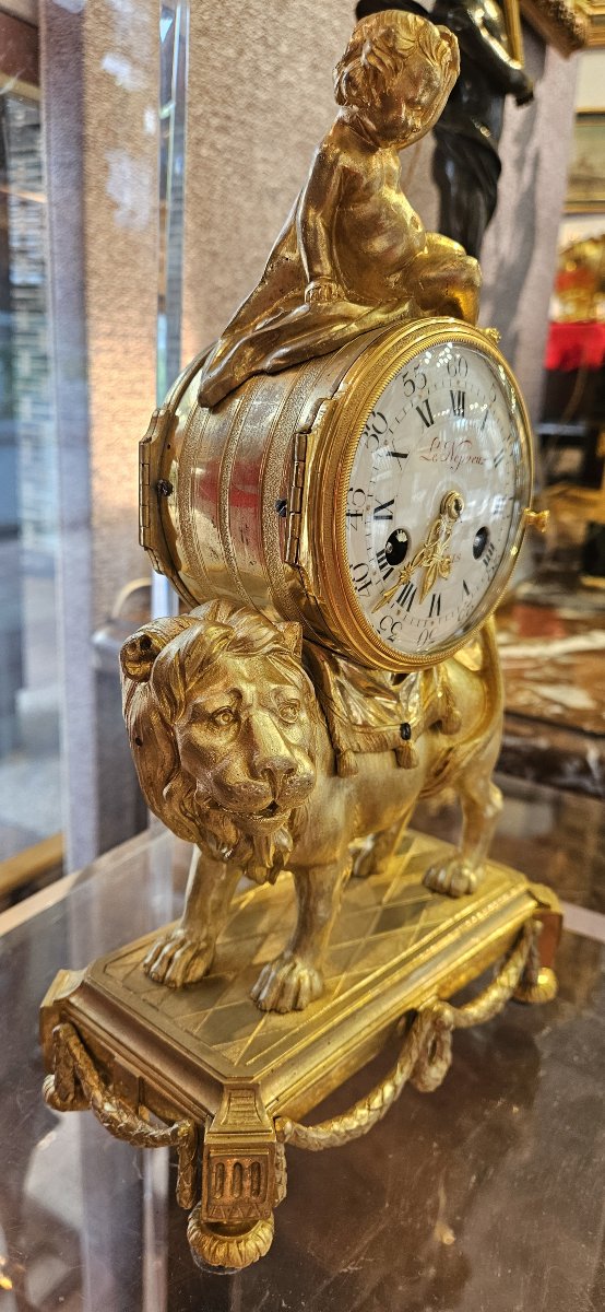 pendule au lion Louis XVI-photo-1