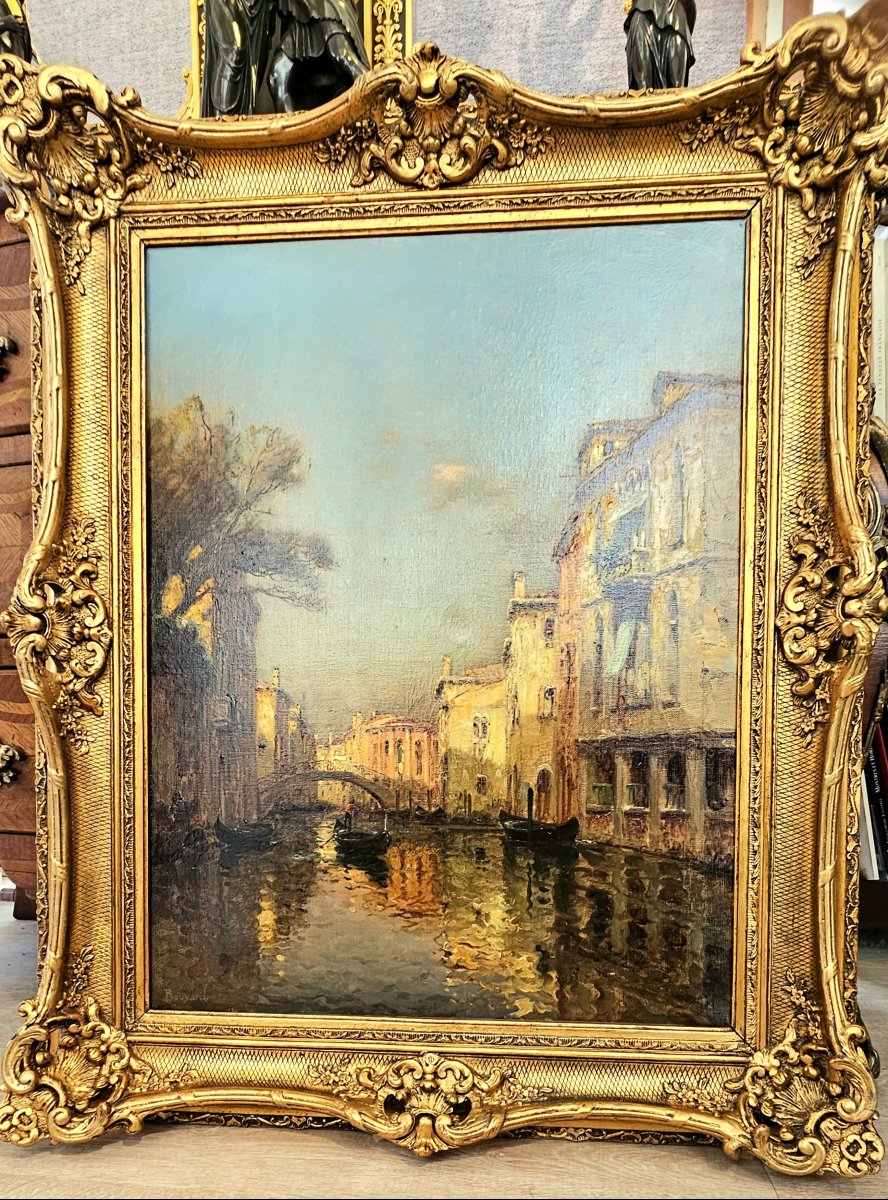 Large Painting Of Venice Signed By Bouvard
