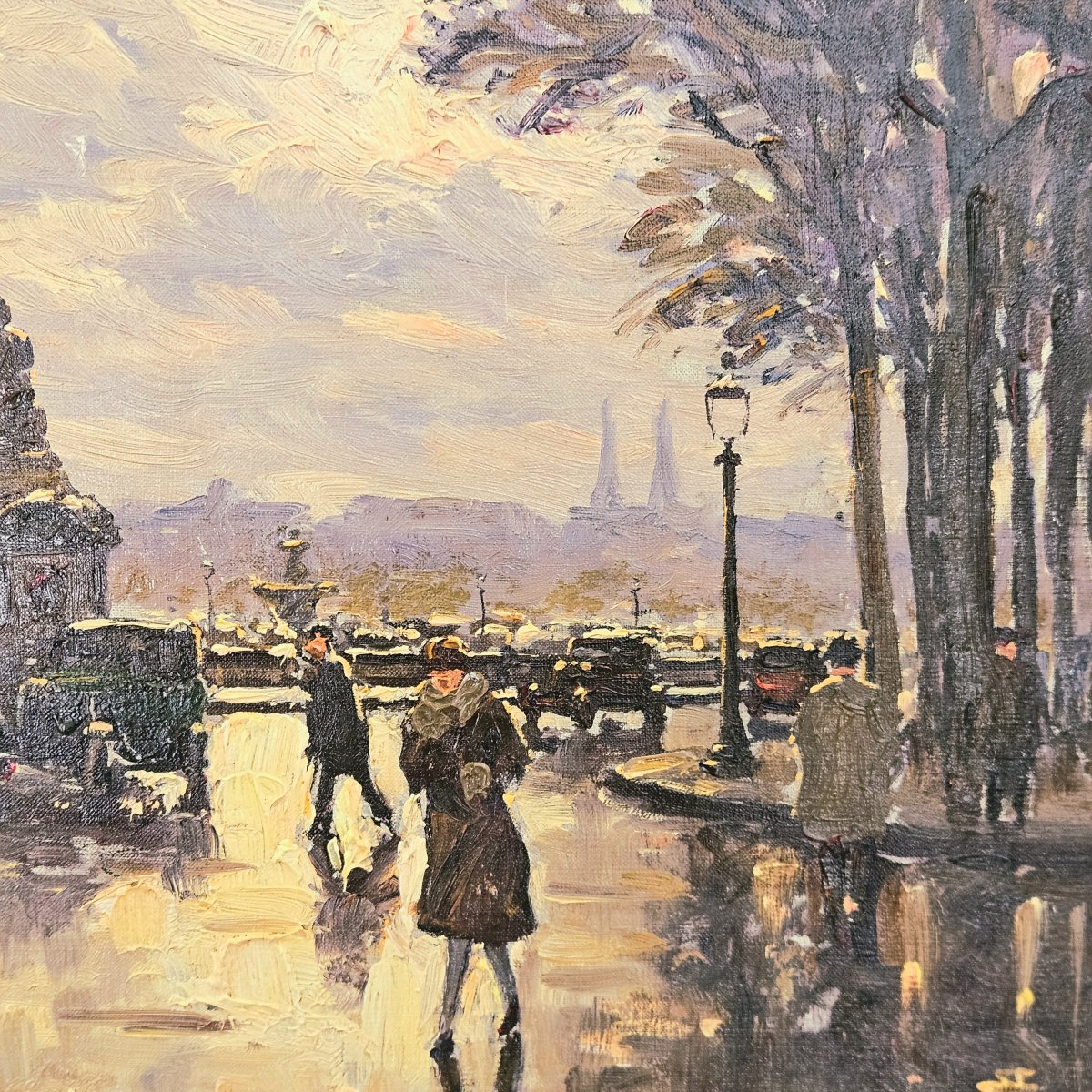 grand tableau de Paris par H.MALFROY: place de la Concorde-photo-4