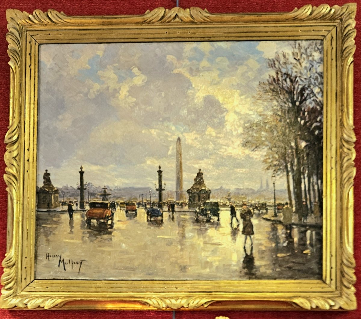 grand tableau de Paris par H.MALFROY: place de la Concorde
