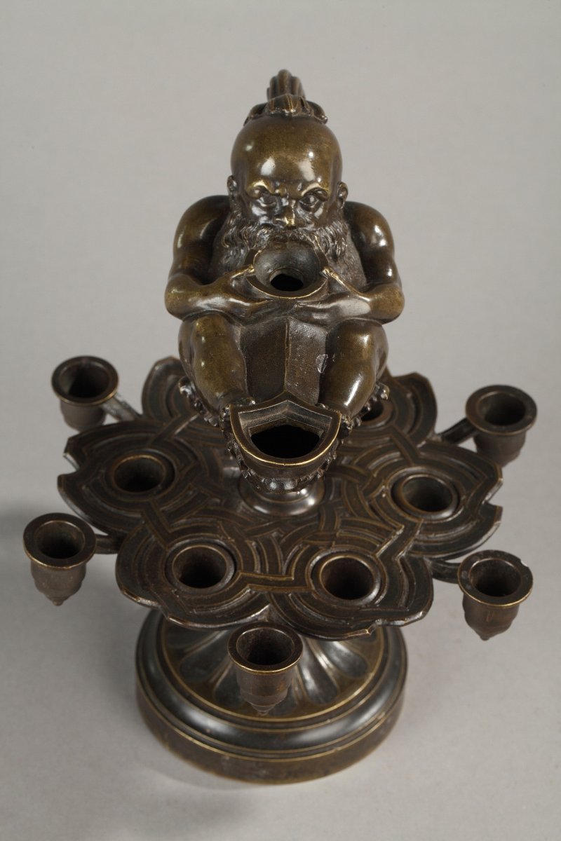 Bronze, Oil Lamp Neo-grec-photo-4