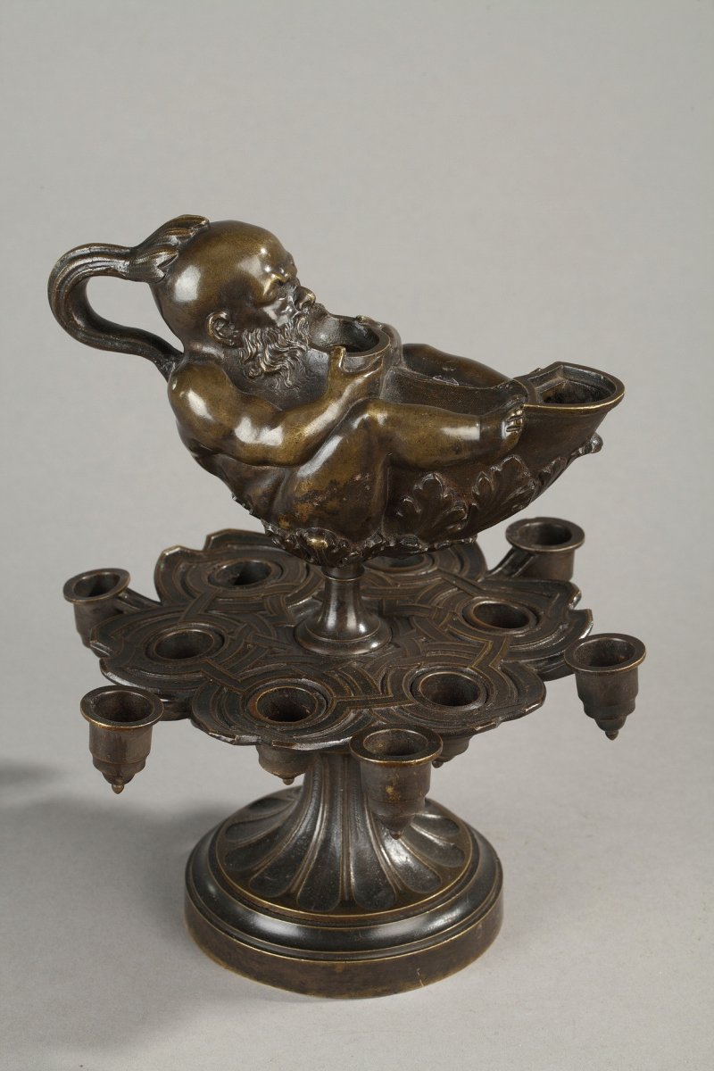 Bronze, Oil Lamp Neo-grec