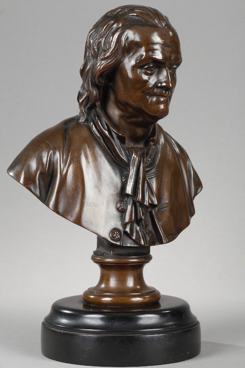 Benjamin Franklin Bust. F. Barbedienne-photo-3