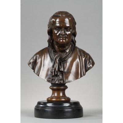 Buste  Benjamin Franklin. F. Barbedienne