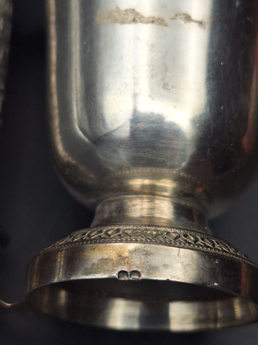 Timbale en argent à système, colonne Vendôme et Napoléon Ier - XIXe siècle-photo-2