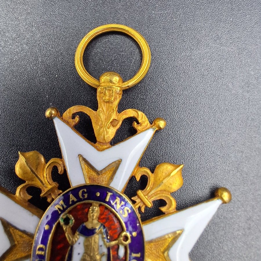 Ordre royal et militaire de Saint-Louis en or et émaux – Fin XVIIIe, début XIXe siècle-photo-3