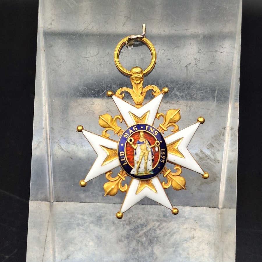 Ordre royal et militaire de Saint-Louis en or et émaux – Fin XVIIIe, début XIXe siècle-photo-4