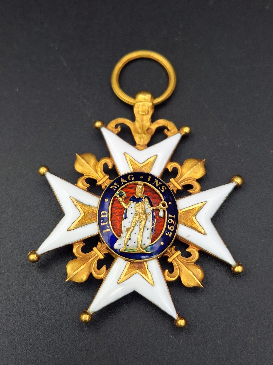Ordre royal et militaire de Saint-Louis en or et émaux – Fin XVIIIe, début XIXe siècle