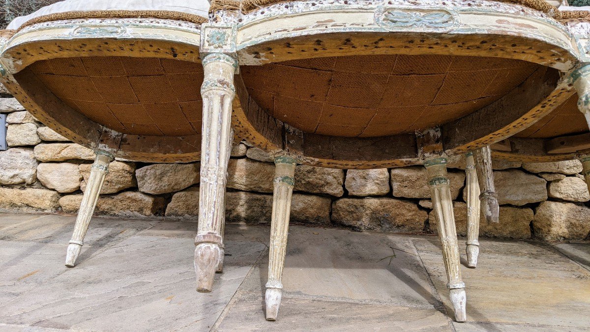 Series Of 4 Louis XVI Chairs-photo-2