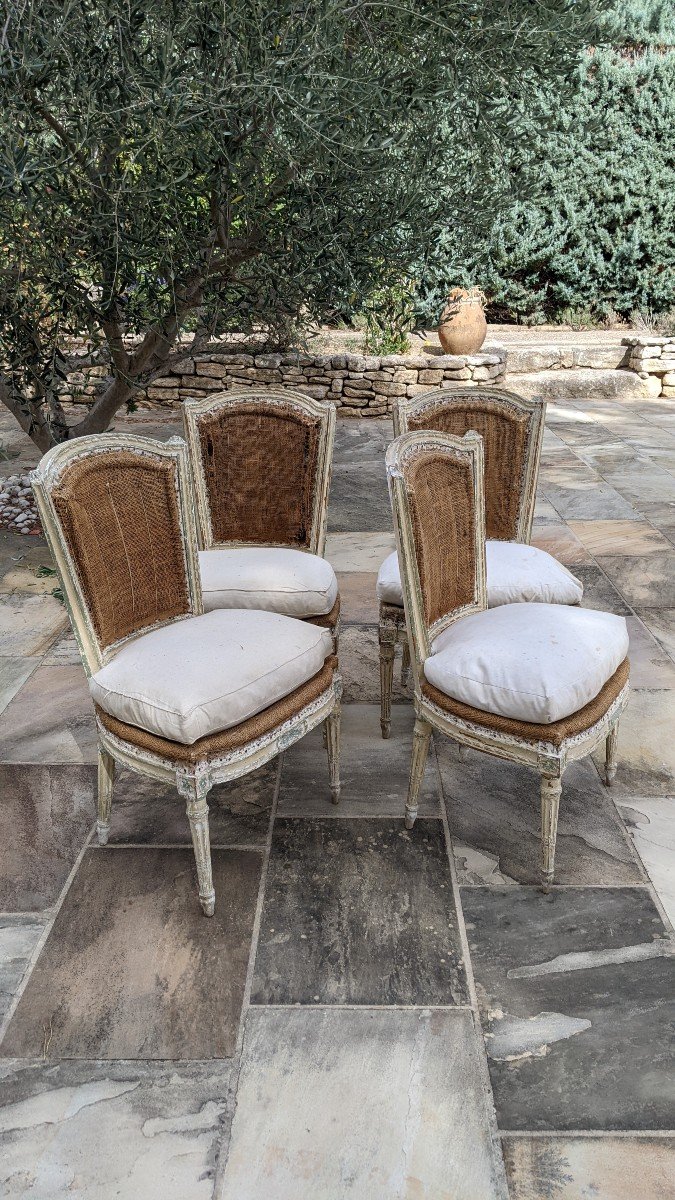 Series Of 4 Louis XVI Chairs-photo-7