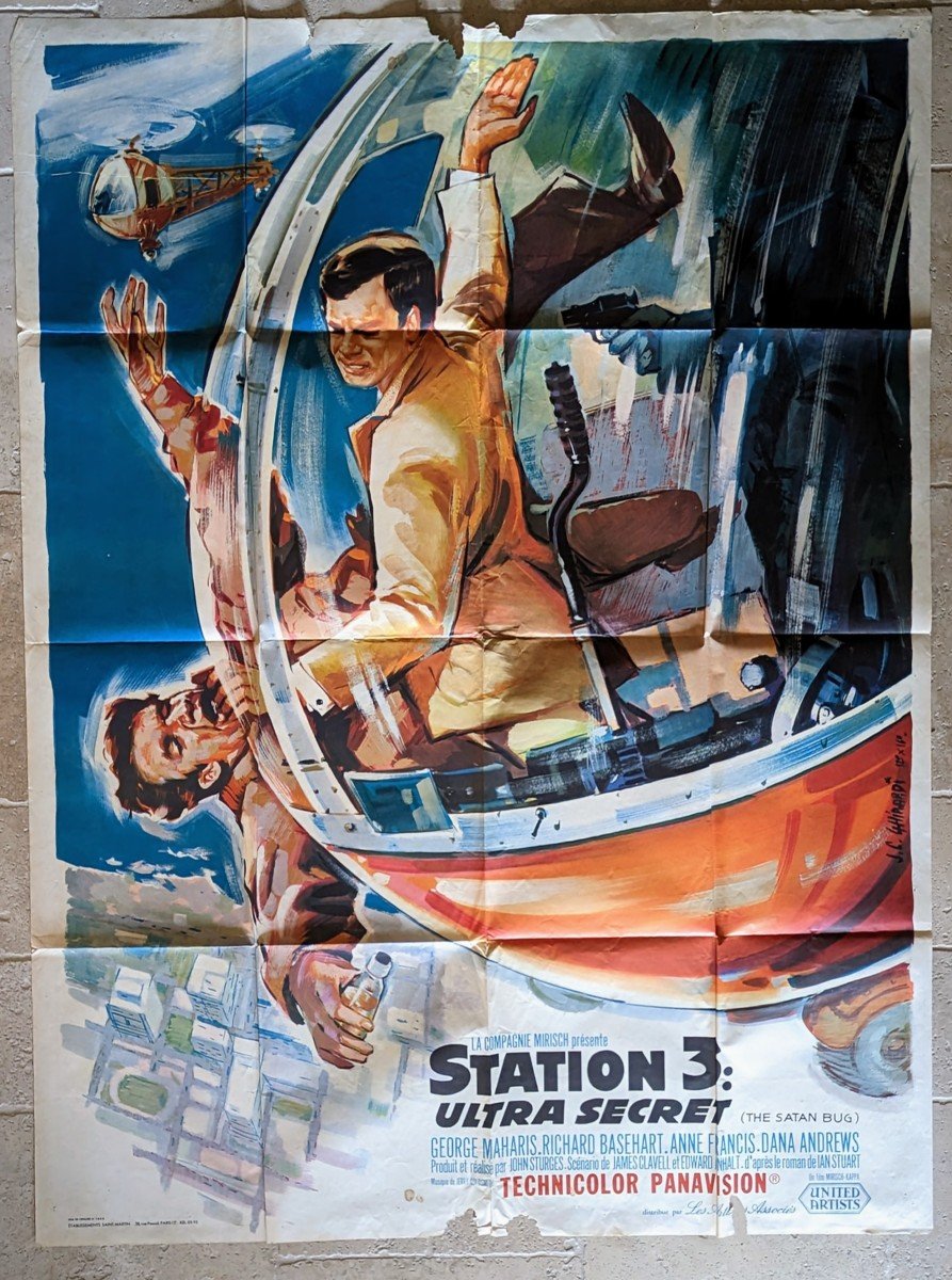 Top Secret Station 3 Movie Poster. John Sturges-photo-3