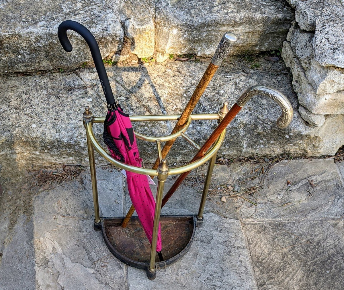 Porte-cannes, porte-parapluies demi-lune -photo-2