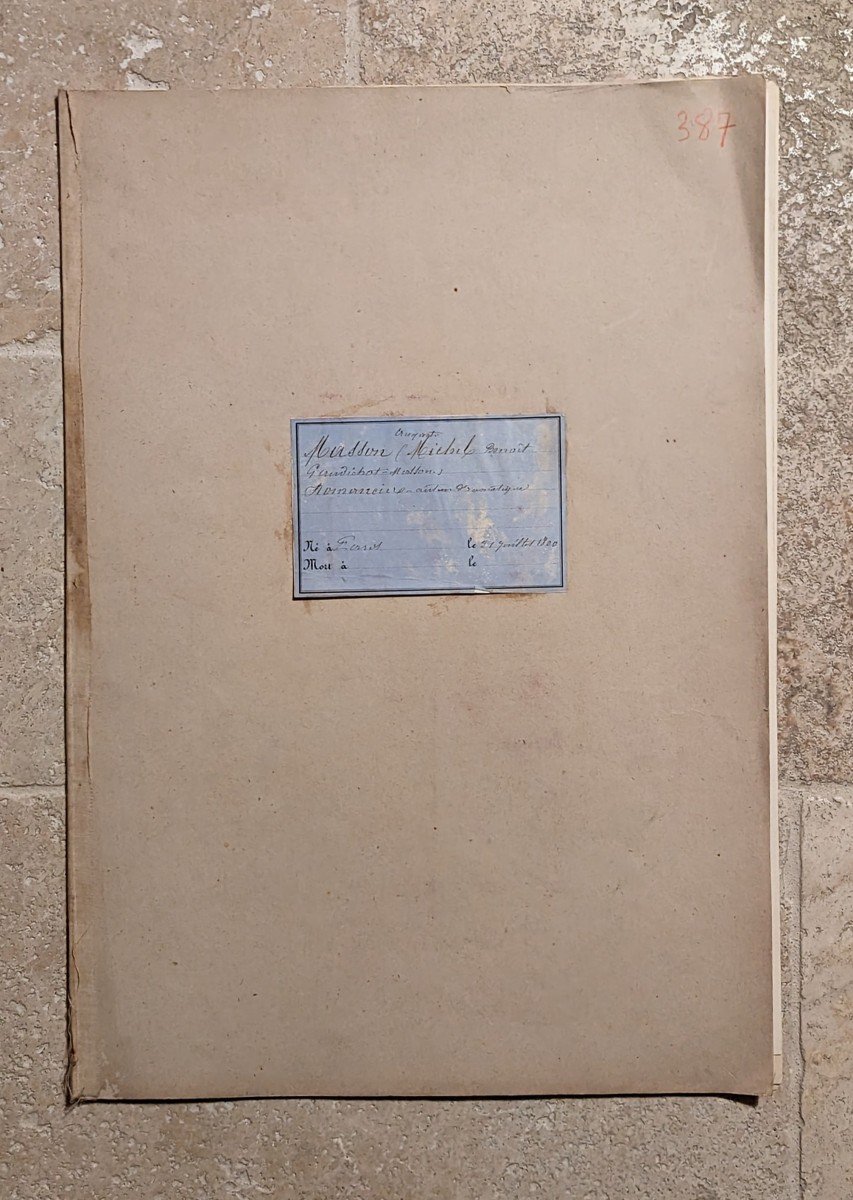 Dossier Michel Masson avec 2 lettres manuscrites -photo-4