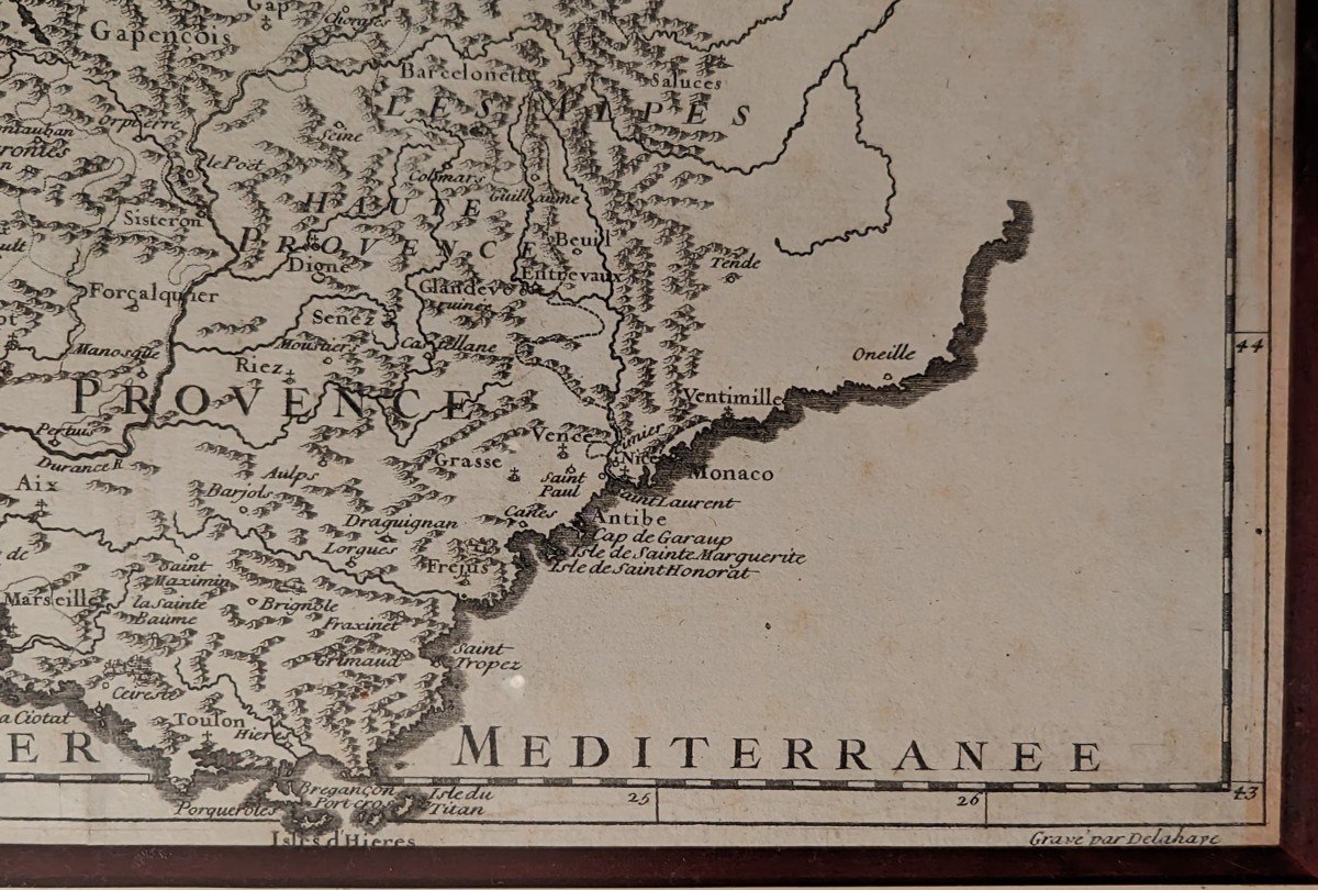 Carte géographique par Bourguignon d'Anville. 1719-photo-3