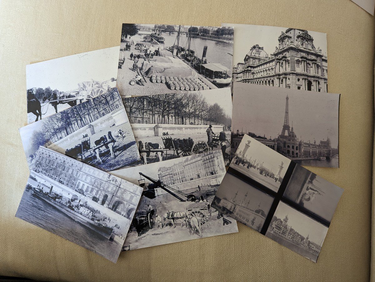 100  négatifs sur plaques de verre. Exposition Universelle Paris 1900-photo-3