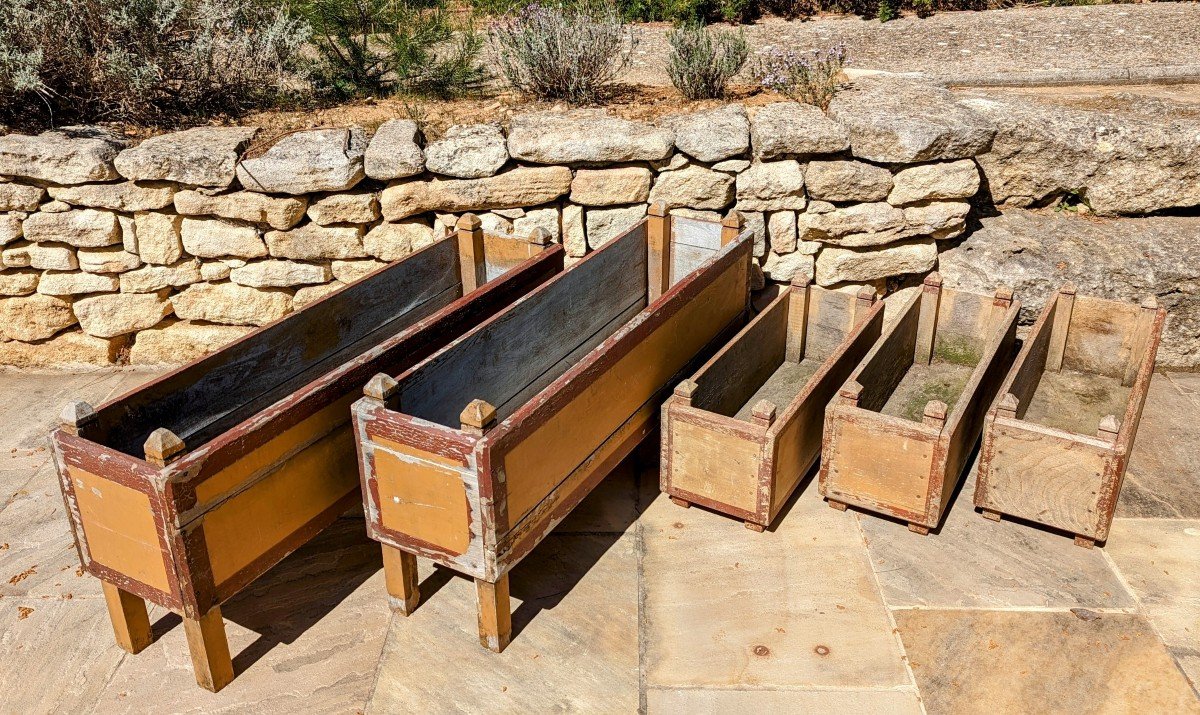5 Wooden Planters