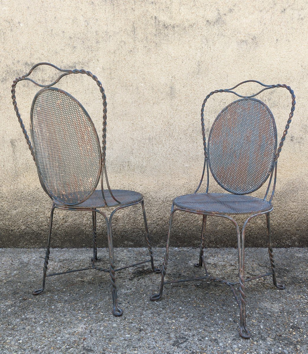 2 chaises de jardin en fer-photo-3