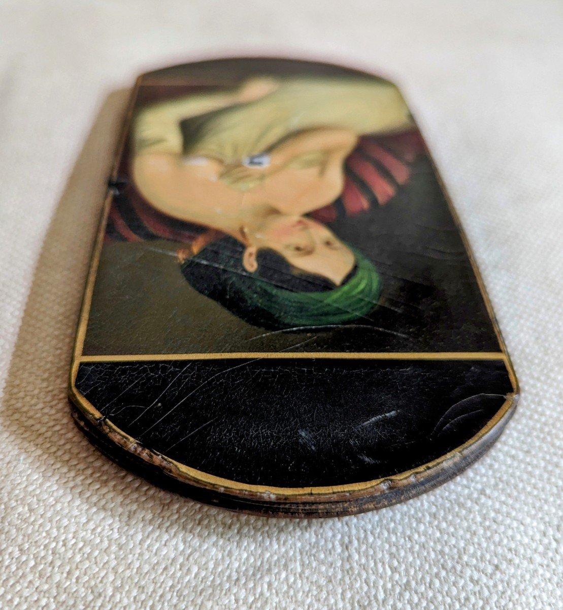 Case For Cigares With Portrait Of A Romantic Woman.-photo-2